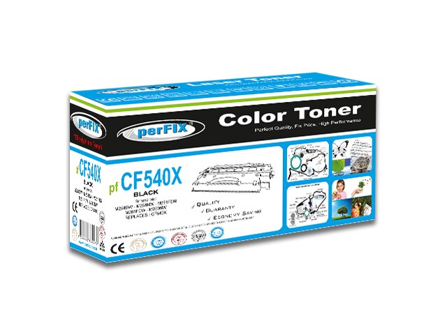 De Perfix Pf CF540X Zwart 203X-Toner 3,2K