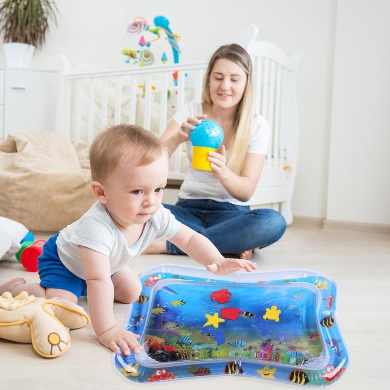 Colchoneta inflable de actividades para bebés, colchoneta de agua para niños, colchoneta de verano para natación, playa, gimnasio