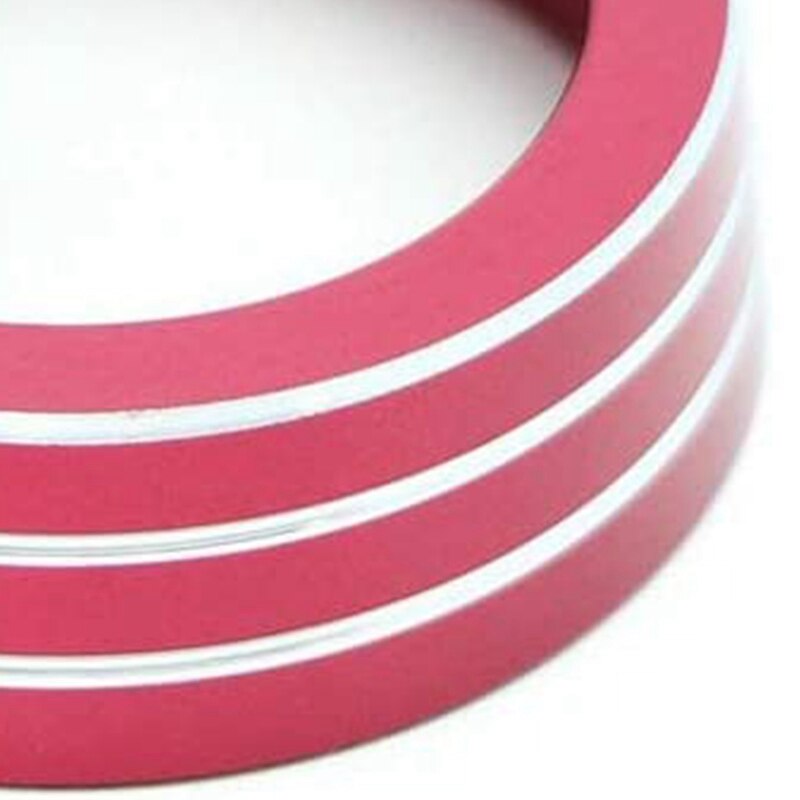 3 Pcs Red Aluminum AC Climate Control Ring Knob Covers Compatible for MK6 Golf Jetta