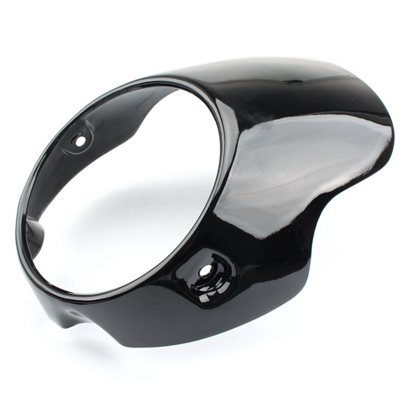 Motorrad Scheinwerfer Verkleidung Maske Gugel für Triumph BONNEVILLE T100 T120 SE Thruxton 900 Scrambler 2001 Schwarz Glänzend