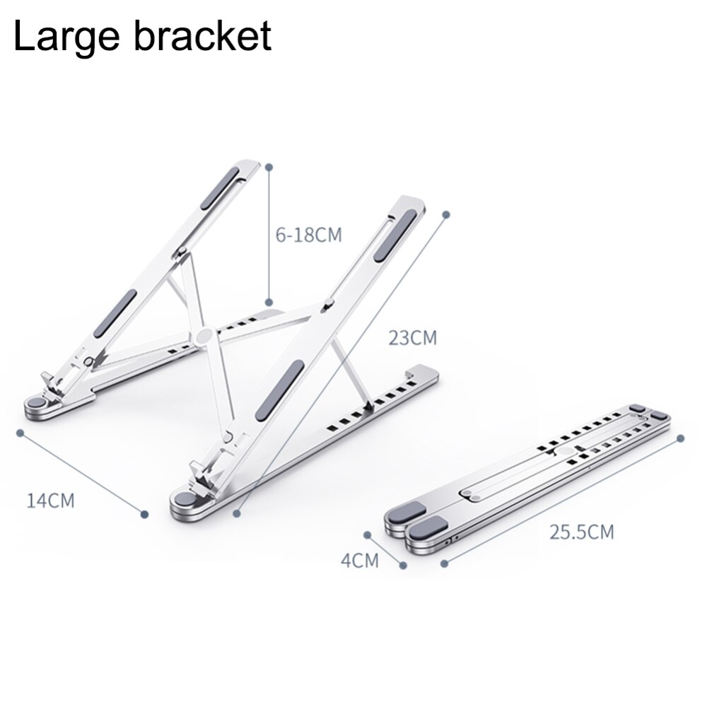 Laptop Stand Voor Mackbook Kantoor Universal Opvouwbaar Verstelbare Hoek Draagbare Aluminium Legering Koeling Non Slip Laptop Stand