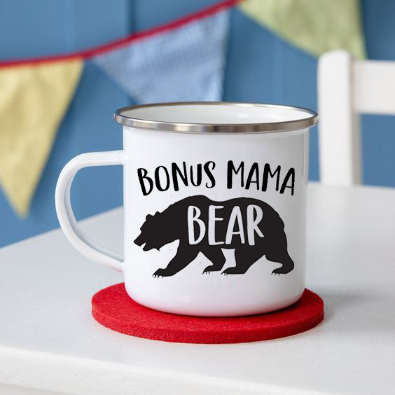 Meilleurs Bonus Maman Tasse Belle-Mère Tasses à Café Maman Tasse À Café Étape Maman Boire Tasses de Fête Des Mères pour Bonus Maman D'anniversaire: XH4802-A015WH-8