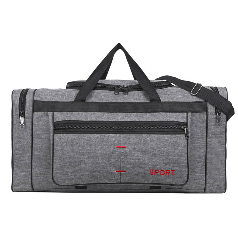 Borsa da viaggio da uomo di grande capacità Borsa da viaggio grande impermeabile per donna Borse da viaggio per bagagli a mano da viaggio per weekend maschile: Grigio