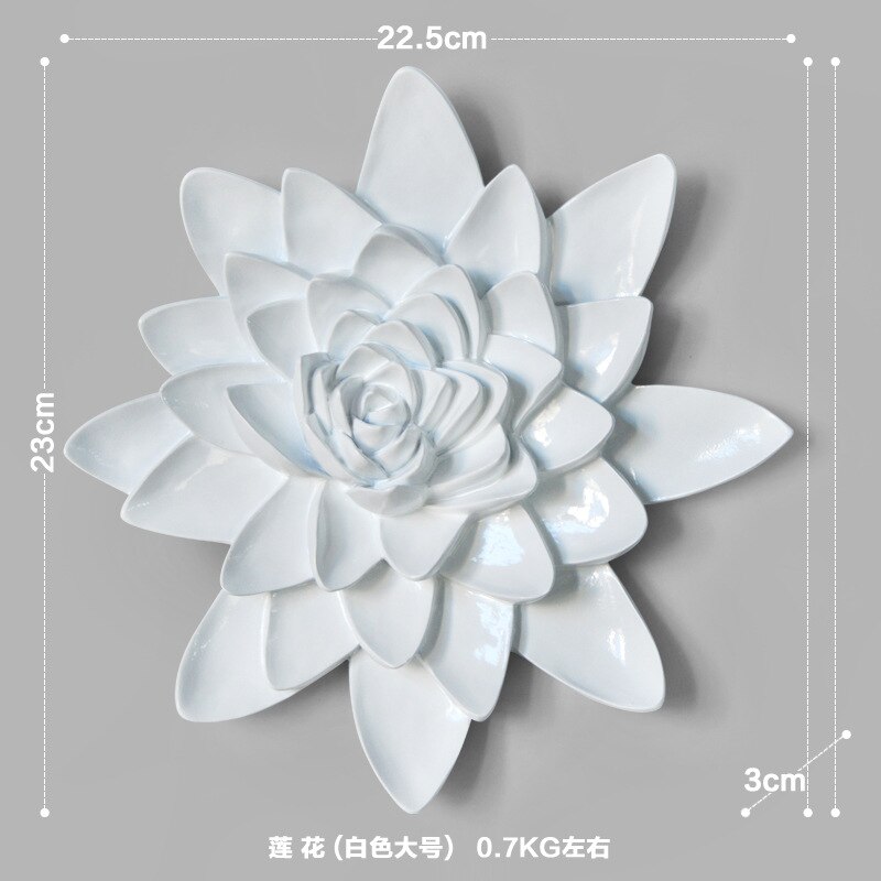 3D Stereo Harz Lotus Fisch Blumen Handwerk Dekoration Europäischen Wohnzimmer Hause Wand Hängen Fische Wandbild Kreative Wand Aufkleber: 9