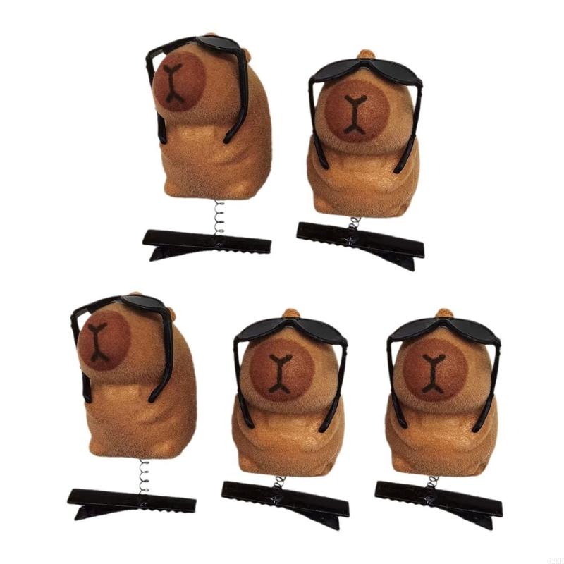 62KE Plush Hairpins Fashionable Animal Hair Clip Hair Accessories for Girls: Yellow