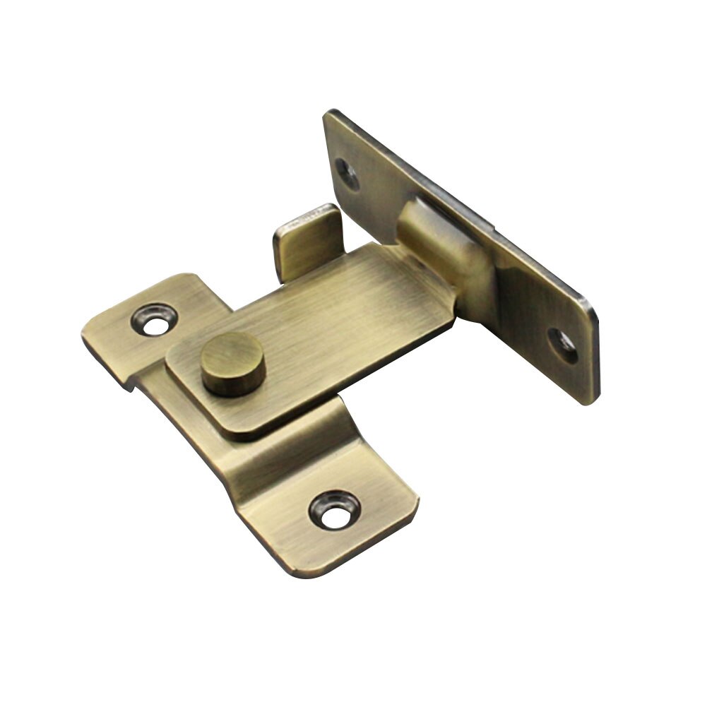 Safety Thick Hasp Bathroom Anti-theft Gate Home Right Angle Universal Stainless Steel Flip Lock Sliding Barn Door Latch Window: C