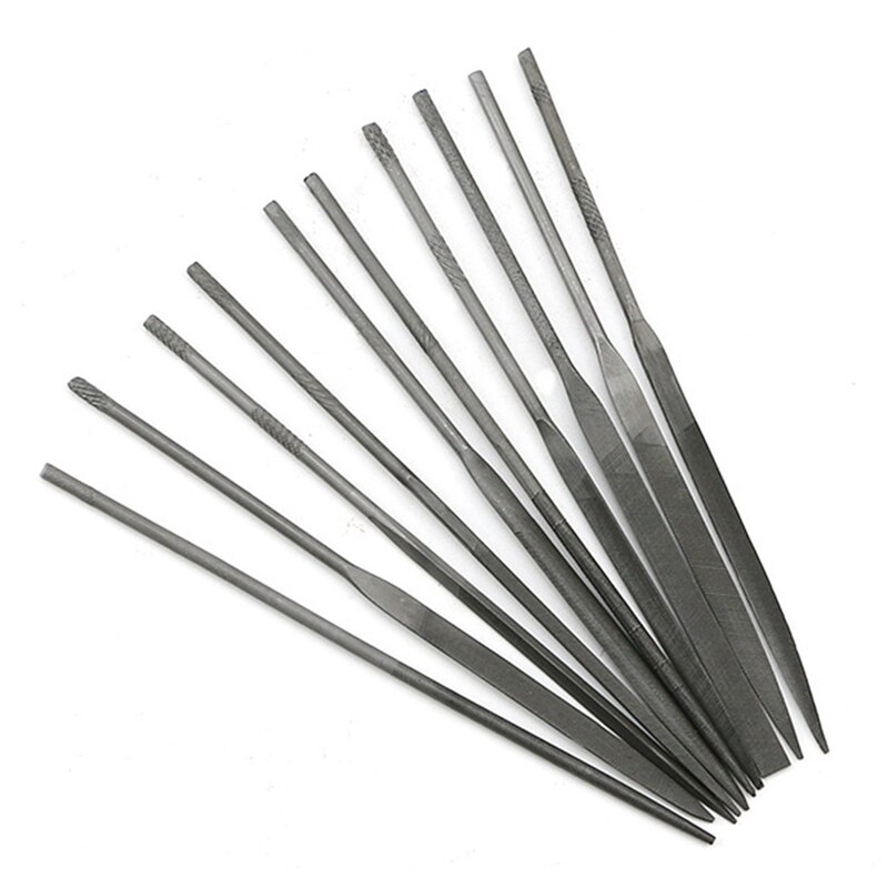 Jeu de limes à petites aiguilles de 140mm, 10 pièces, outils de bijouterie, perles, artisanat de bricolage, sculpture, outil de coupe et de réparation