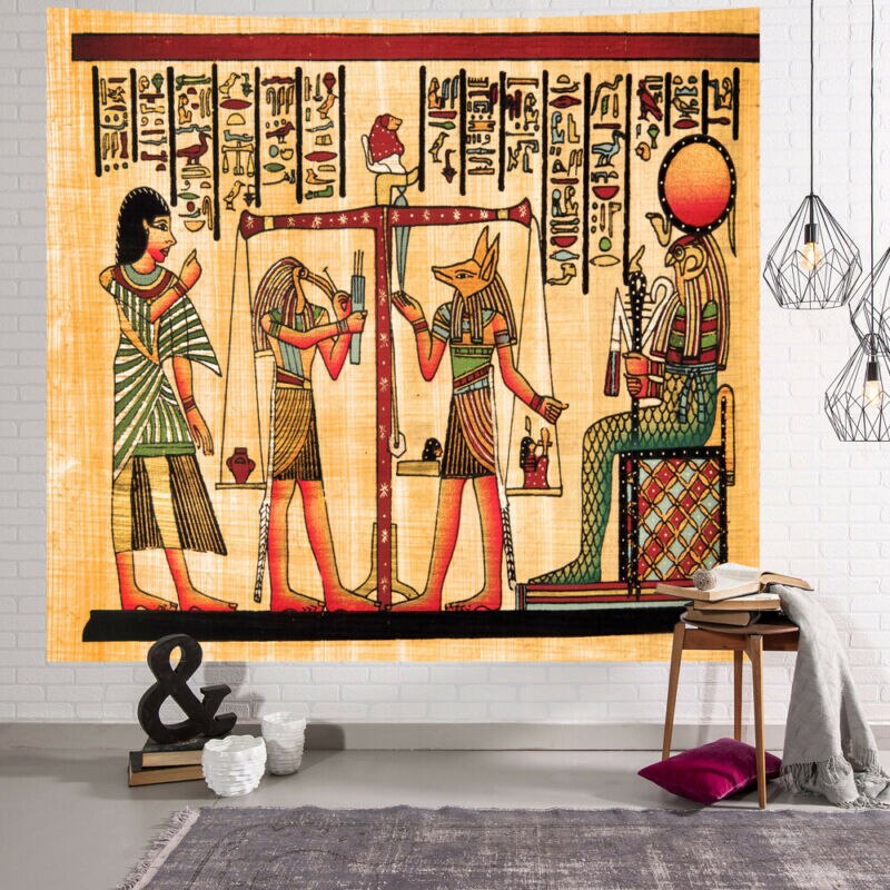 Ancient Egyptian Egypt Tapestry Wall Hanging Home Dorm Decor Bedspread Throw Art