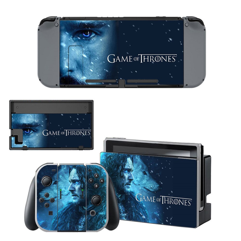 10 stile Cool Game Of Thrones Stil Vinyl Aufkleber Haut Aufkleber Für Nintend Schalter NS NX Konsole & Joy-con Spiel Zubehör: Style 4