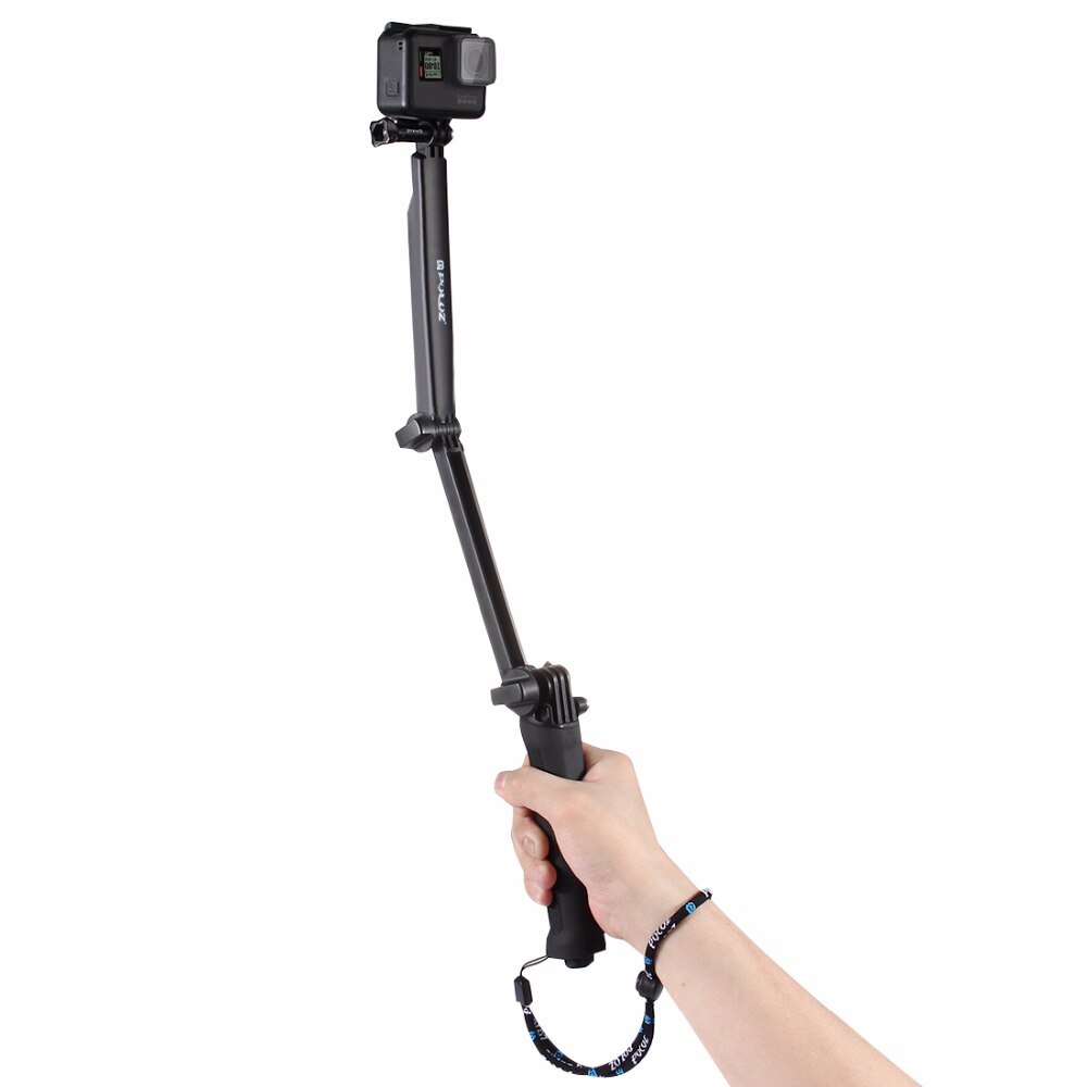 Mini Tre sezioni Multi-funzione Selfie stick con il Treppiedi Allungabile Monopiede per GoPro Hero 5 4 3 Sjcam Xiaoyi telecamere di azione