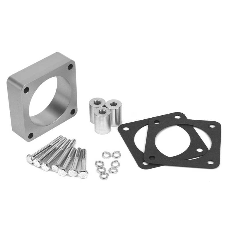 Throttle Body Spacer Kit CNC Aluminum Alloy Fit Throttle Body Spacer for Jeep Wrangler/Cherokee/Grand Cherokee