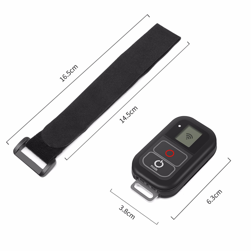 SHOOT pour GoPro 8 WiFi télécommande avec chargeur câble dragonne étanche à distance pour GoPro Hero 7 6 5 noir 4 3 accessoire