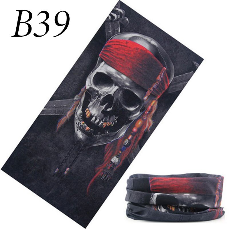 Multifunksjon sport magisk skjerf pustende mtb terrengsykkel fiske ansiktsmaske tube skjerf vindtett sykkel vandring bandana: B39