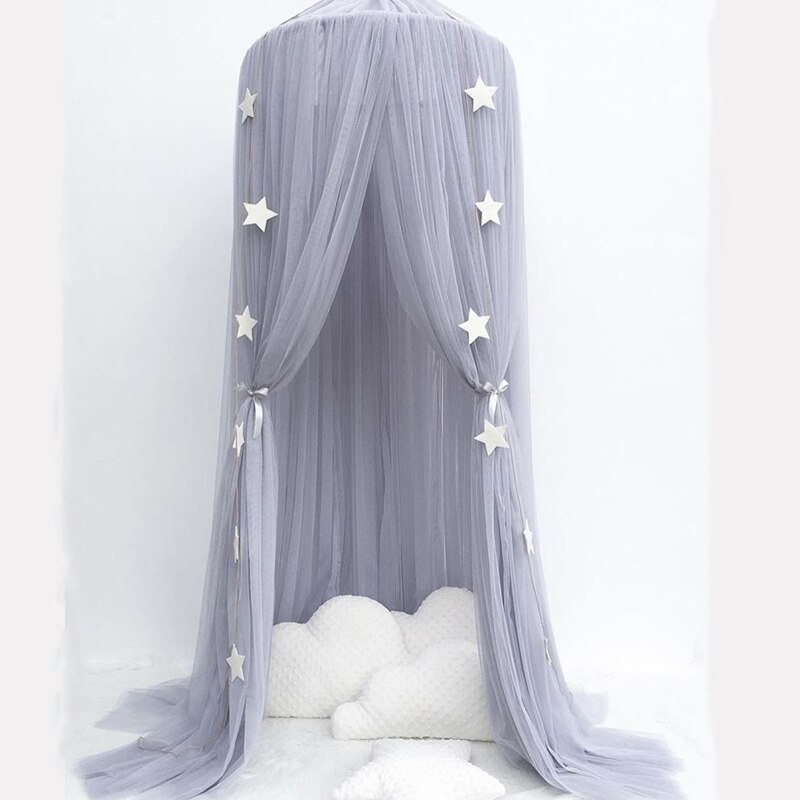 Kinderkamer decoratie gordijn baby speeltent prinses hang koepel klamboe baby beddengoed set baby wieg net tent