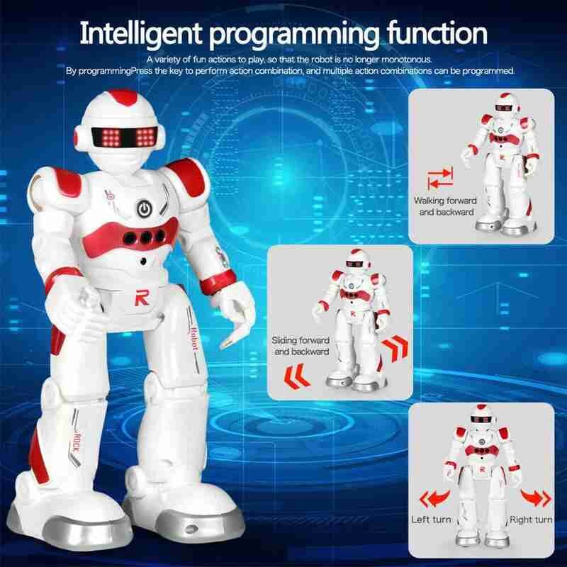 Robocop Remote Control Robot Infrared Induction Intelligent And Electric Education Dancing Children's Singing Early Toys C0Q4