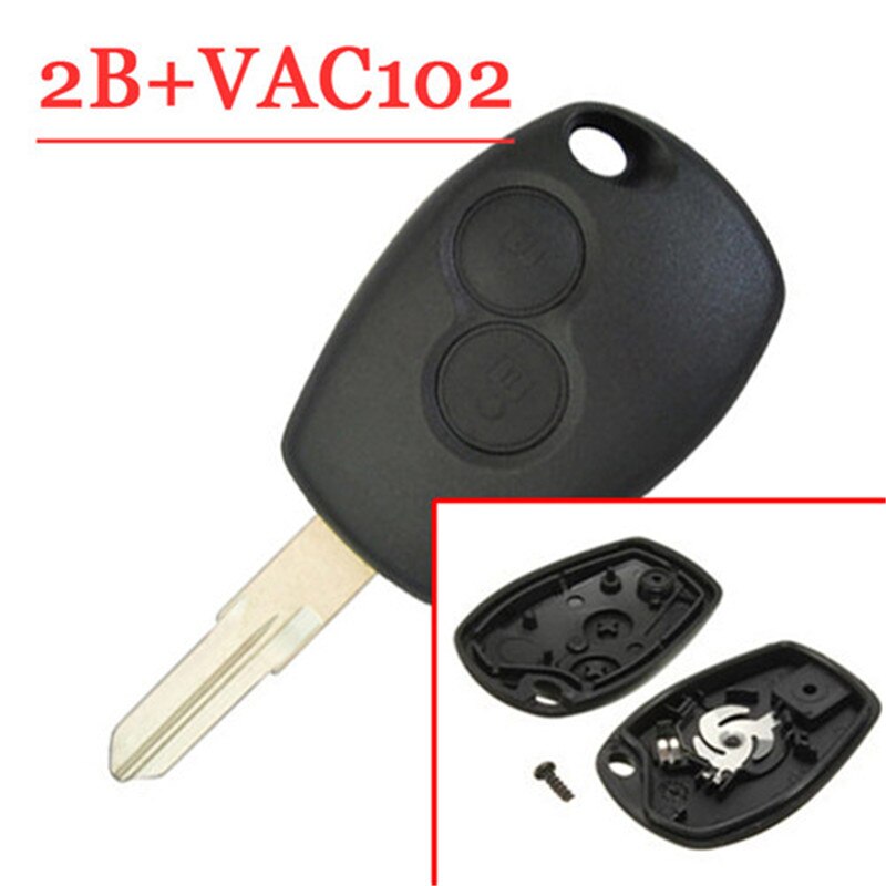 replacement 2 Buttons Key Case with vac102 blade for Renault Clio 3 Twingo DACIA Logan Sandero Keys Remote Shell