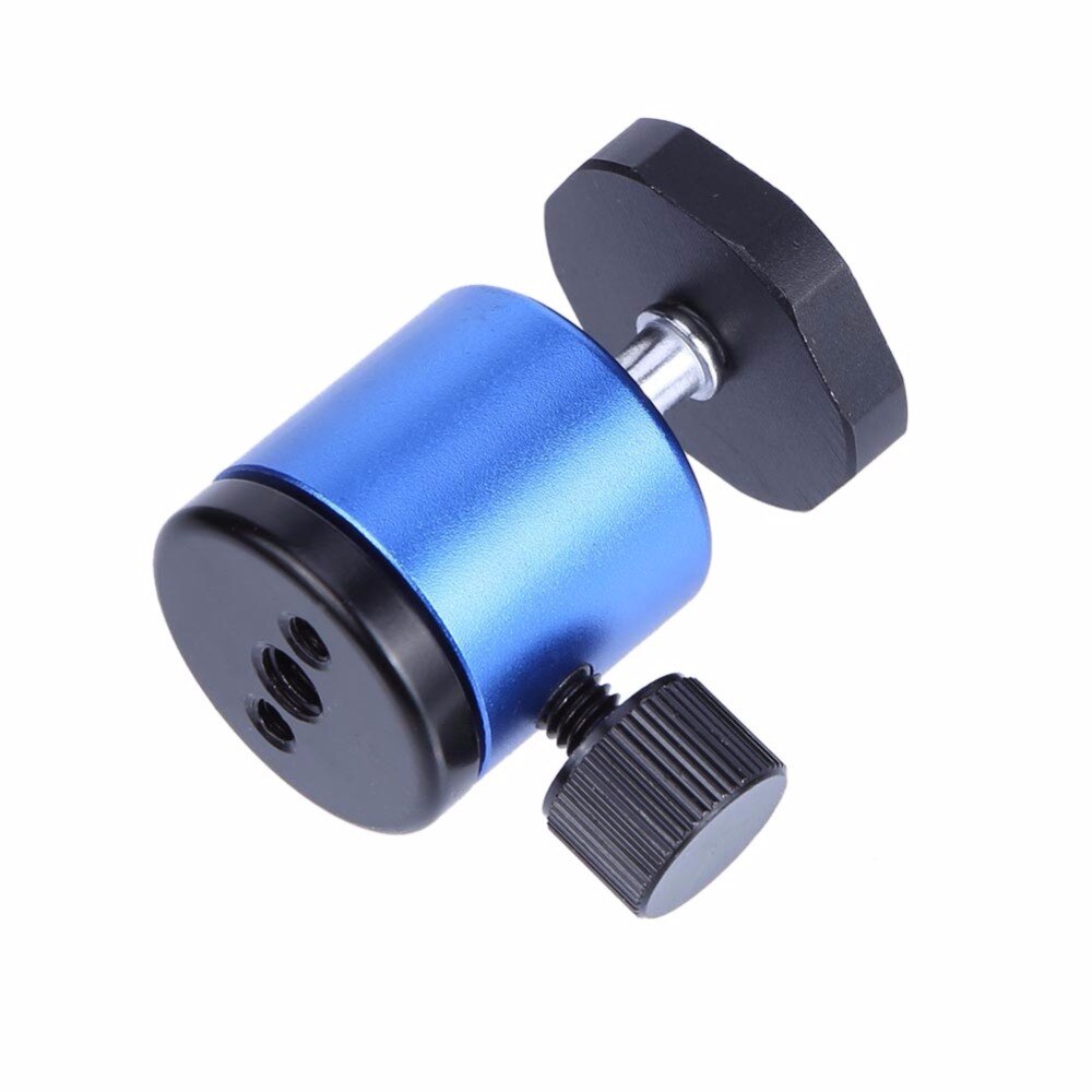 1/4 "tornillo cabeza de bola montaje trípode cabeza Metal trípode Pan Tilt tornillo adaptador para cámara trípode Flash DSLR videocámara