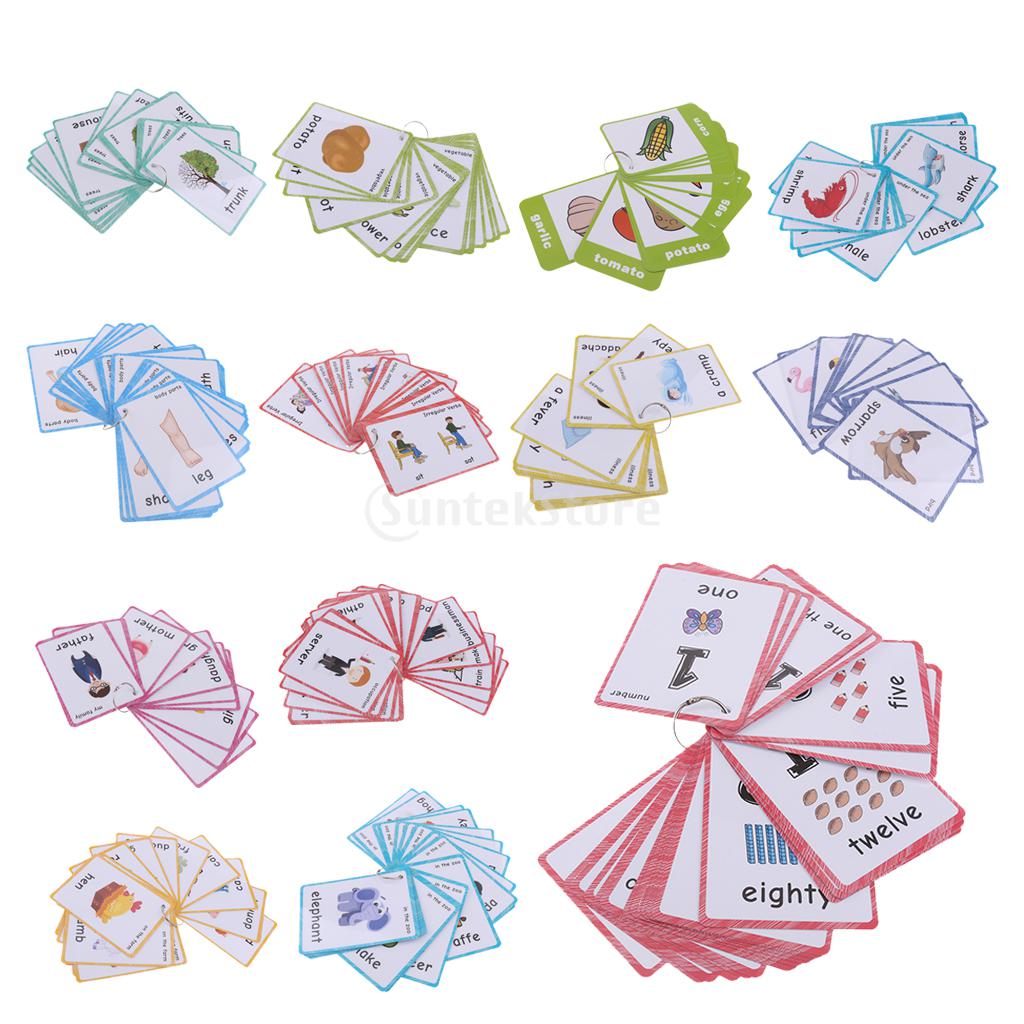 Flashcards With Ring Storing Adorable Illustrations Sight Word Flash Cards