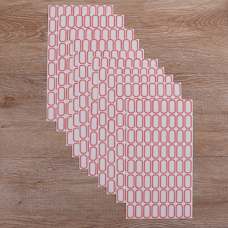 10sheets/pack (64pcs/sheet) Stationery Label/Sticker White Label Write Name Sticker Blank Sticker Label Child Stationery Sticker