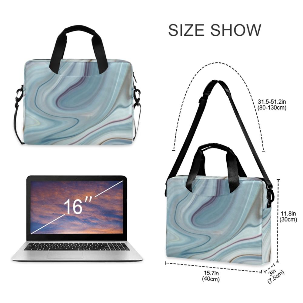 Laptop Shoulder Bag Laptop Sleeve Case 13 14 15 16 Inch For Notebook Computer Bag For MacBook Air 13 Marble Briefcase