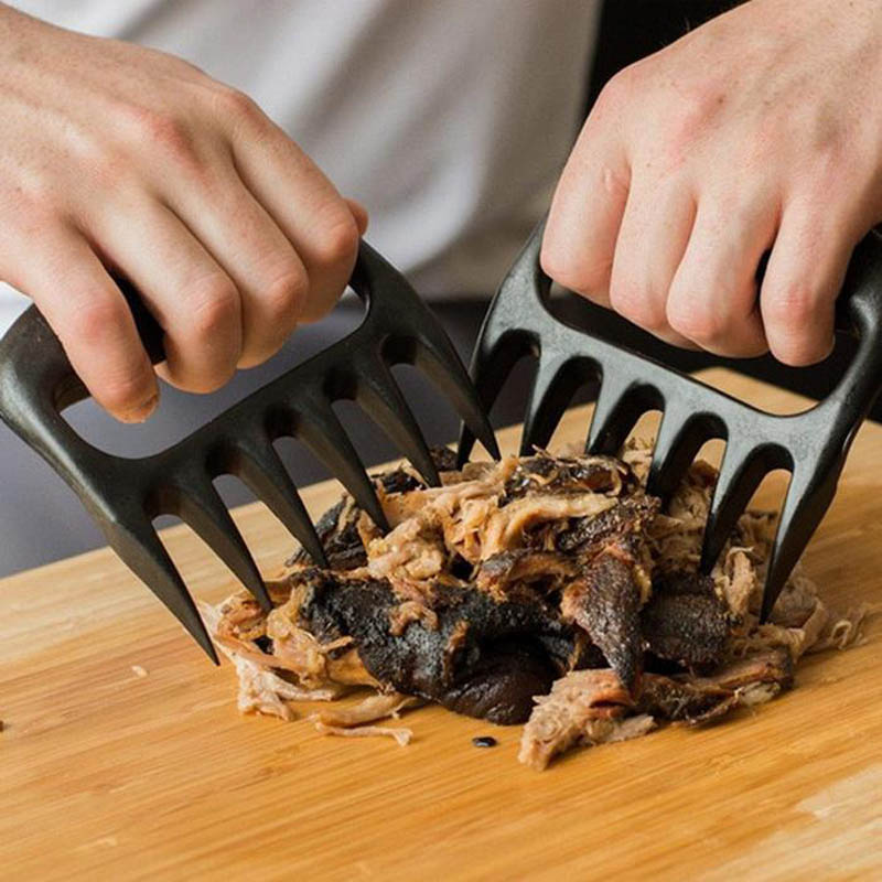 1pc BBQ Accessories Meat Shredder Strong Pulled Pork Puller BBQ Fork Bear Claw Fruit Vegetable Slicer Cutters Cooking Tools
