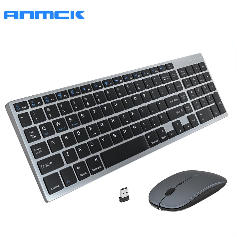 Anmck 2.4 G Wireless Keyboard Mouse Combo For Home Office teclado USB Keyboards Standard Version For PC Laptop Mac Desktop