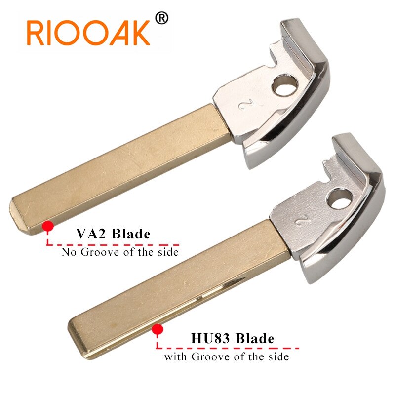 HU83 / VA2 inserto di emergenza lama chiave auto chiave vuota sostituire per Peugeot 208 308 508 3008 Citroen C4 DS4 DS5