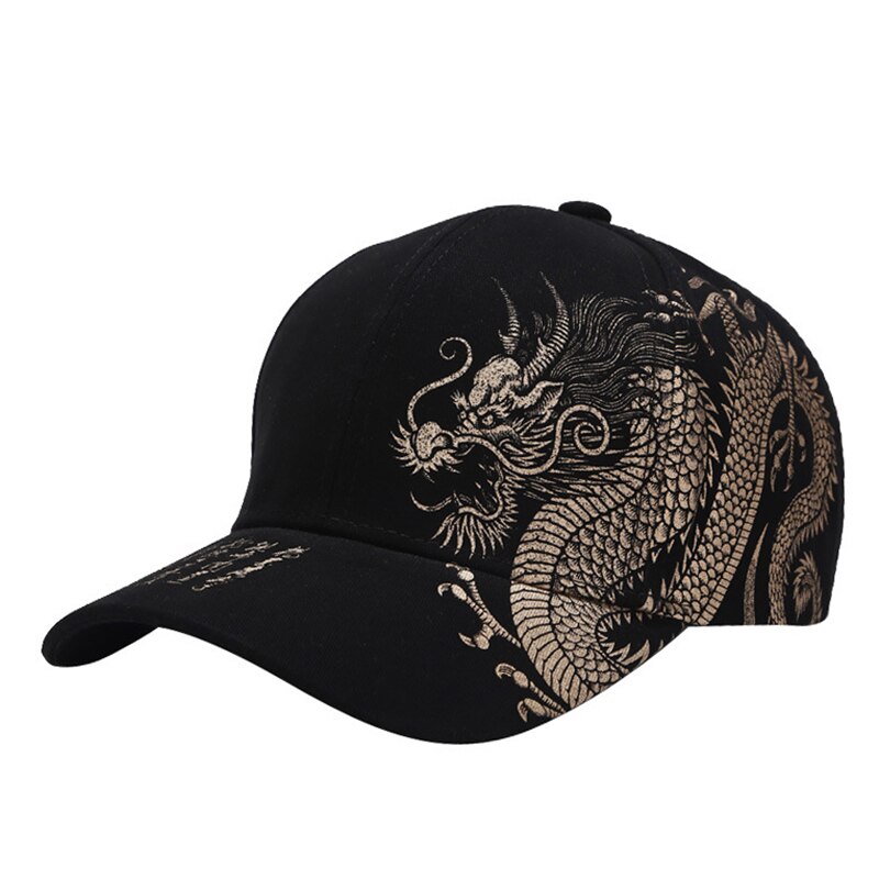 DCEBEY-gorra de béisbol con de dragón Para Hombre, gorro de béisbol con de dragón de estilo chino, algodón, unisex