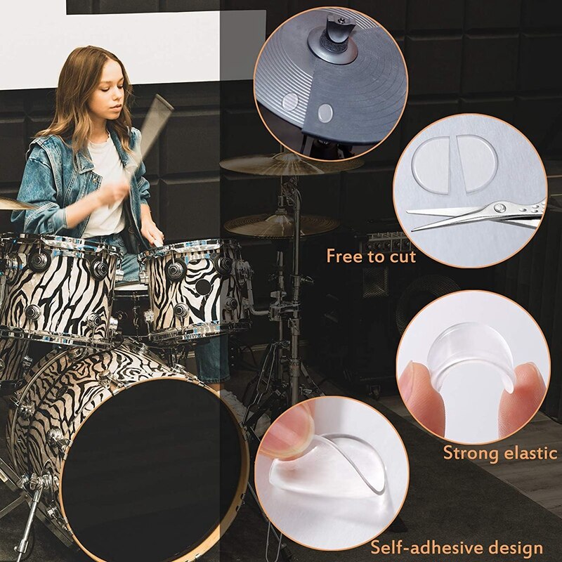 -28Pcs Drum Dempers Gel Pads Siliconen Drum Geluiddempers 3 Kleuren Drum Demping Pads Drum Mute Pads Voor Drums Tone Contro