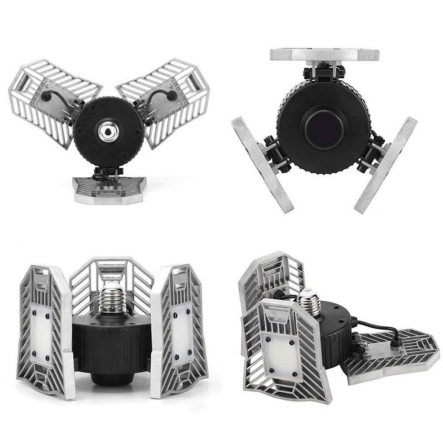 Hoge Intensiteit E27 60W 6000LM Led Vervormbare Lamp Garage Licht AC170-265V Led Mijnbouw Lampen Voor Garage/Zolder/ kelder/Home