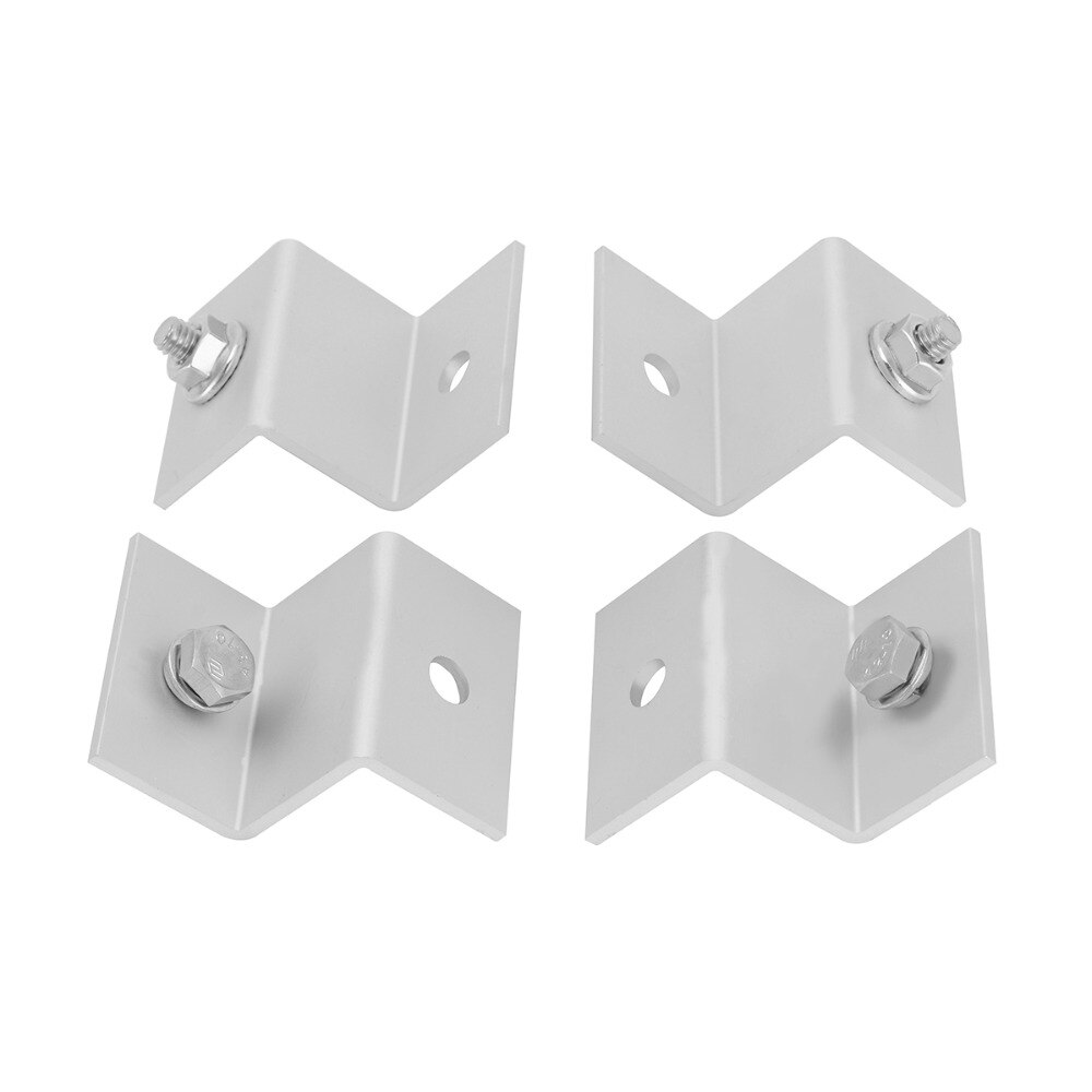4 Stks/set Z Stijl Zonnepaneel Montagebeugels Sets Voor Rv Boot Off Grid Aluminium