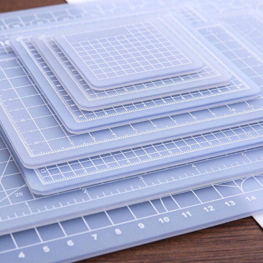 Multi-Size Translucent PVC Cutting Mat Patchwork Cut Pad Tools Durable DIY Handmade Self-healing Cutting Plate Carving Art Tool