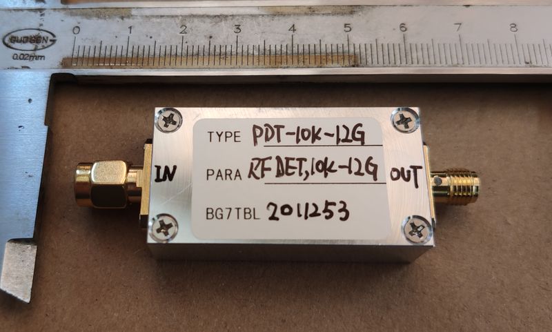 10K-12G power detector, power probe, test, RF, HF, microwave, diode power detector