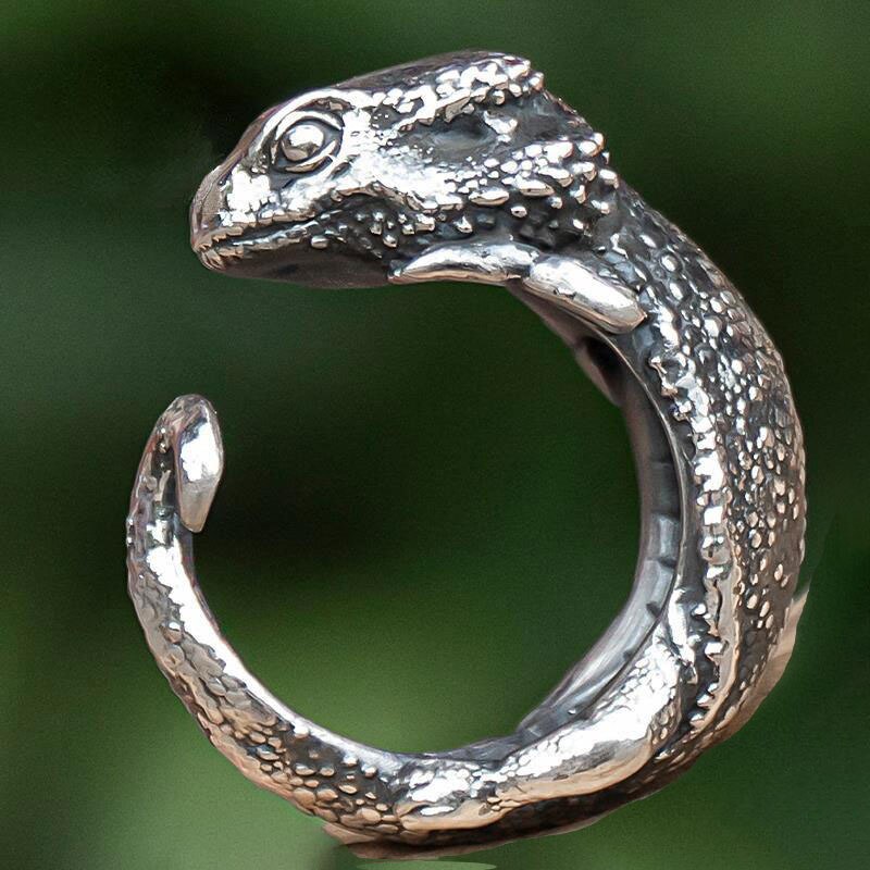 Moda di alta qualità creativo testa di tigre anello prepotente uomini maturi personalità bestia anello zodiacale regalo di compleanno: AL4384-10-Silver