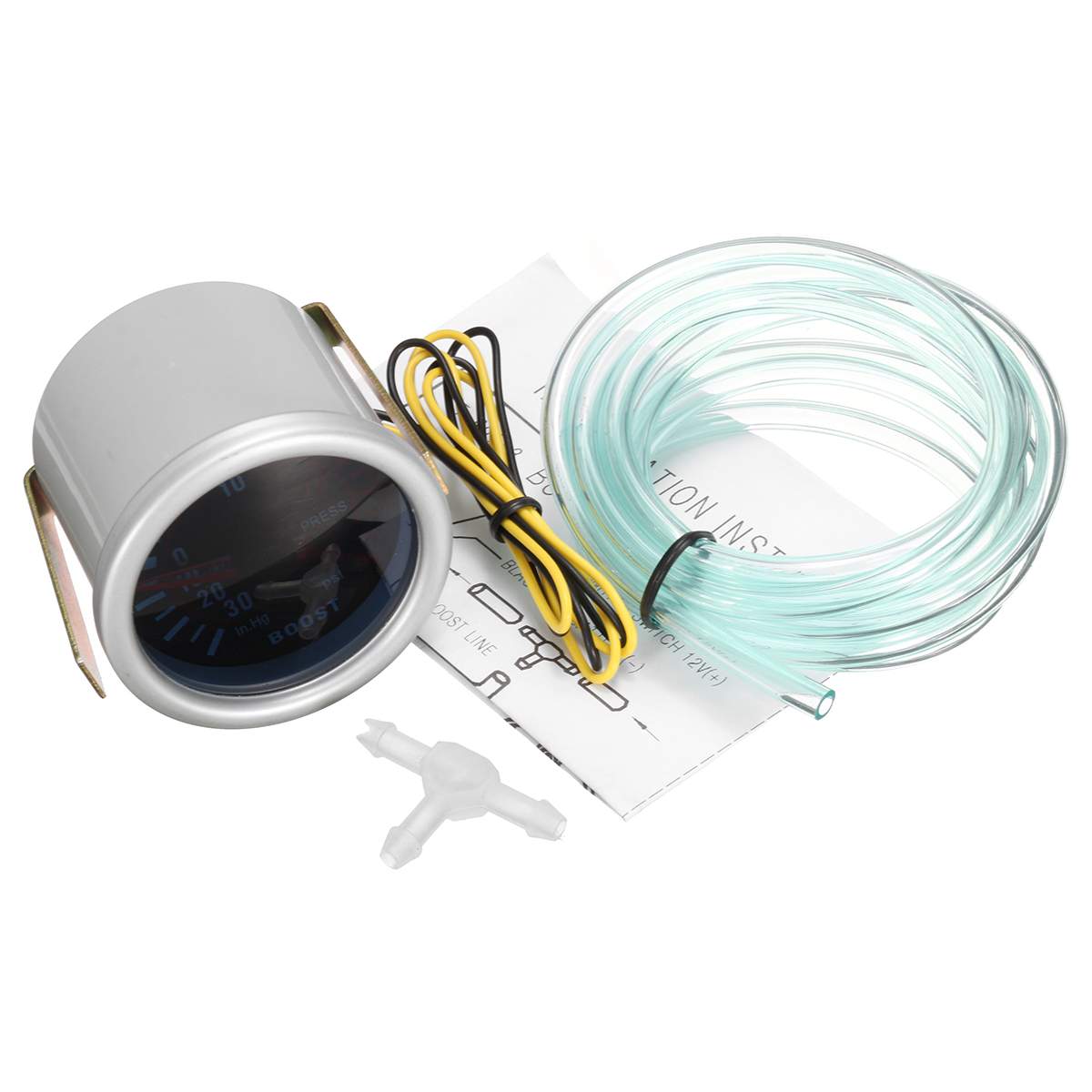 Manometro Turbo Boost Digitale TKSE 12V - Misuratore Pressione Turbo Per Auto