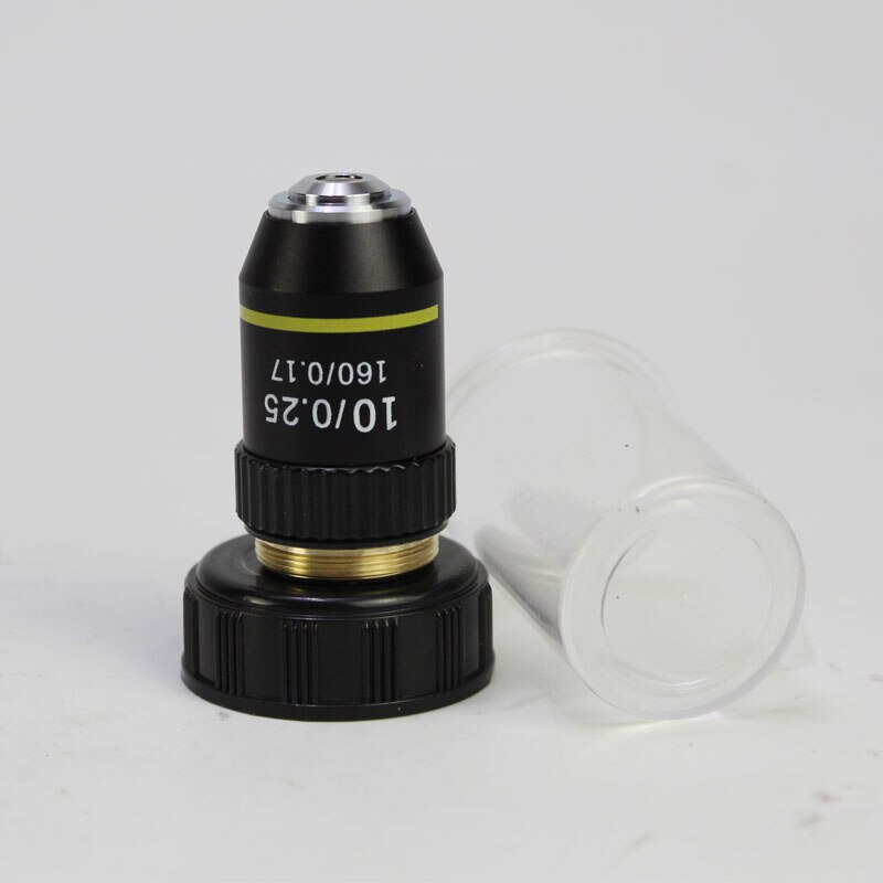 Microscope Objective 4X 10X 20X 40X 60X 100X Microscope Objective 195 Achromatic Objective Microscope Parts: 10X