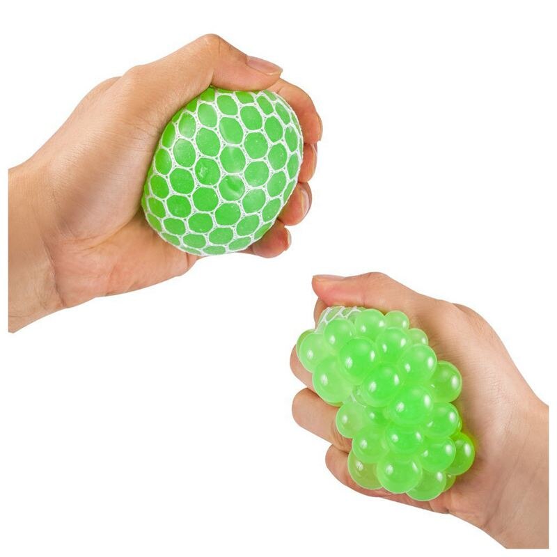 Maille balle spongieuse Super grande 7.5cm évent en caoutchouc raisin balle anti-Stress pression balle anti-Stress-pour enfants et adultes. Stress spongieux T