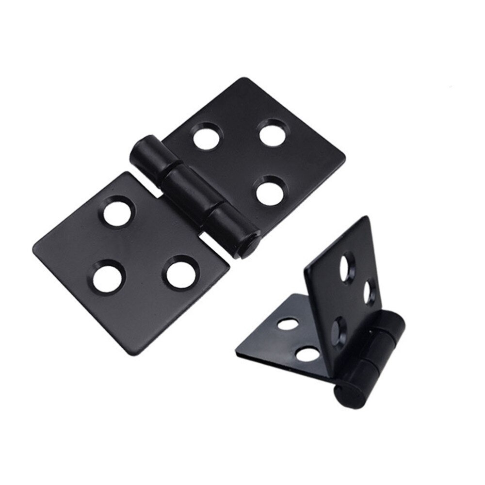 10pcs Door Window Hinges Cupboard Door Hinge Thicken Square Hinge Iron Door Hinge: Default Title