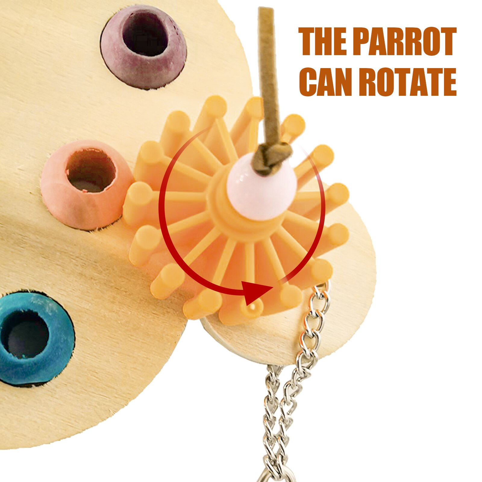 Juguetes educativos para loros grandes, juguetes interactivos de madera coloridos para masticar, productos de entrenamiento, suministros para aves