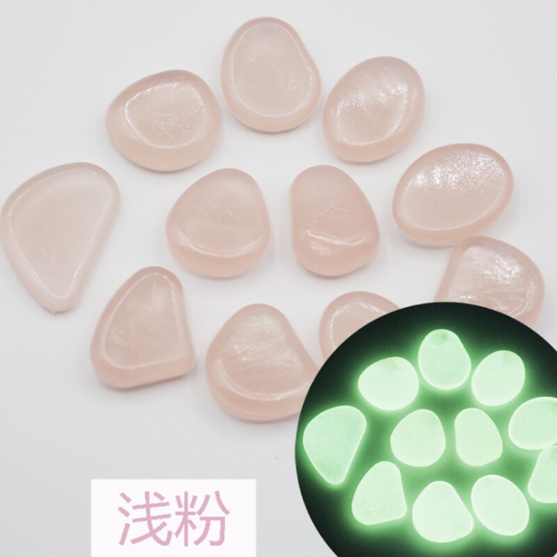 20 Pcs Gesimuleerde Kasseien Game Stukken Fluorescentie Acryl Onregelmatige Steen Voor Glow In The Dark Speelgoed: 9