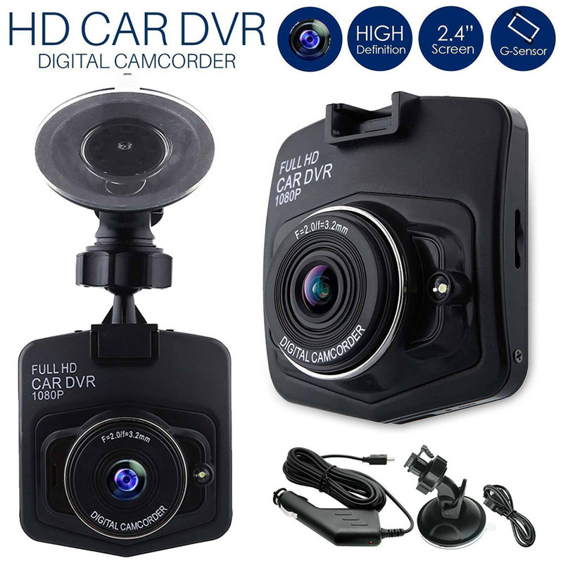 I bil dvr kamera dash cam videooptager opgradering  hd 2.4 tommer 1080p 12 mage pixels usb tf port g sensor #266627