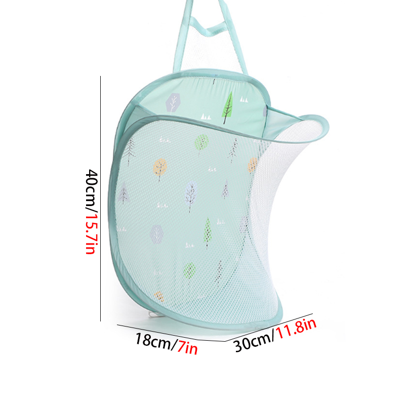 Foldable Breathable Laundry Basket Wall-mounted Laundry Hamper Multifunctional Household Large-capacity Laundry Hamper