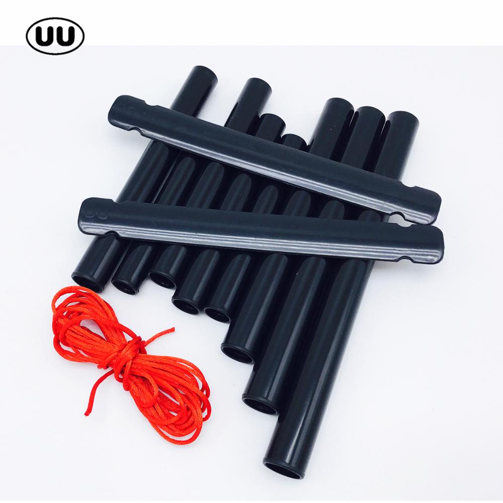 UU Pan Flute Flauta 8 Pipes Panpipes ABS Plastic Chinese style PanFlute Handmade Kids DIY Pan Pipe Woodwind Musical Instruments