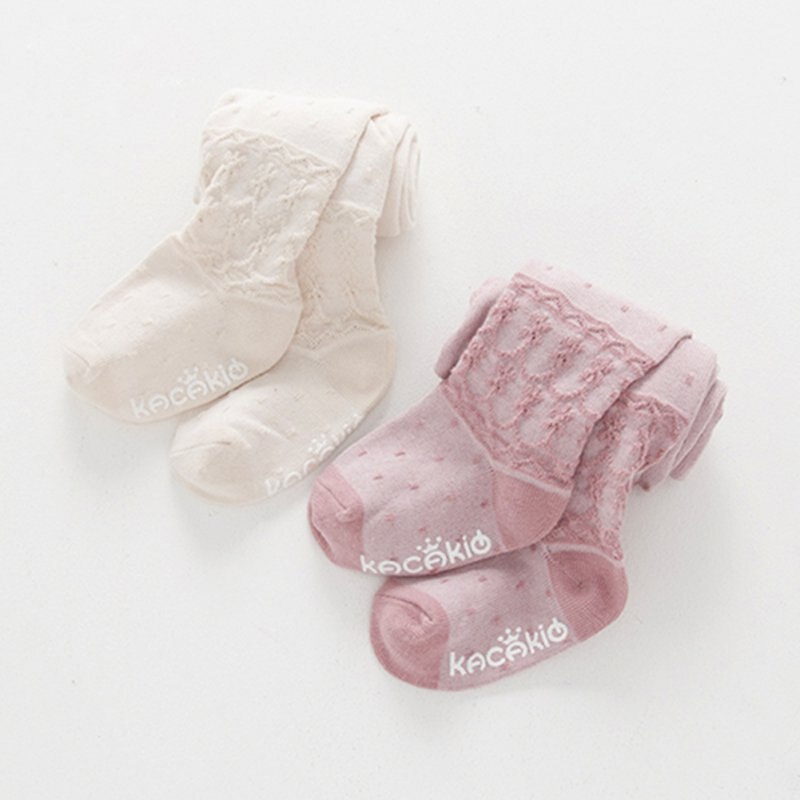 Pantimedias de algodón de invierno para niñas, pantimedias informales transpirables con letras estampadas, pantimedias largas cálidas de w
