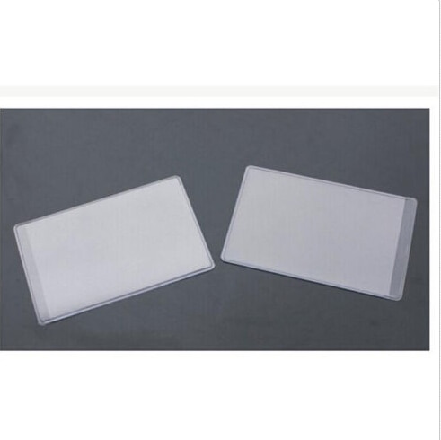 10x Kaarthouder - Transparant PVC - Business Card Sleeve - Credit Bank ID Bescherming