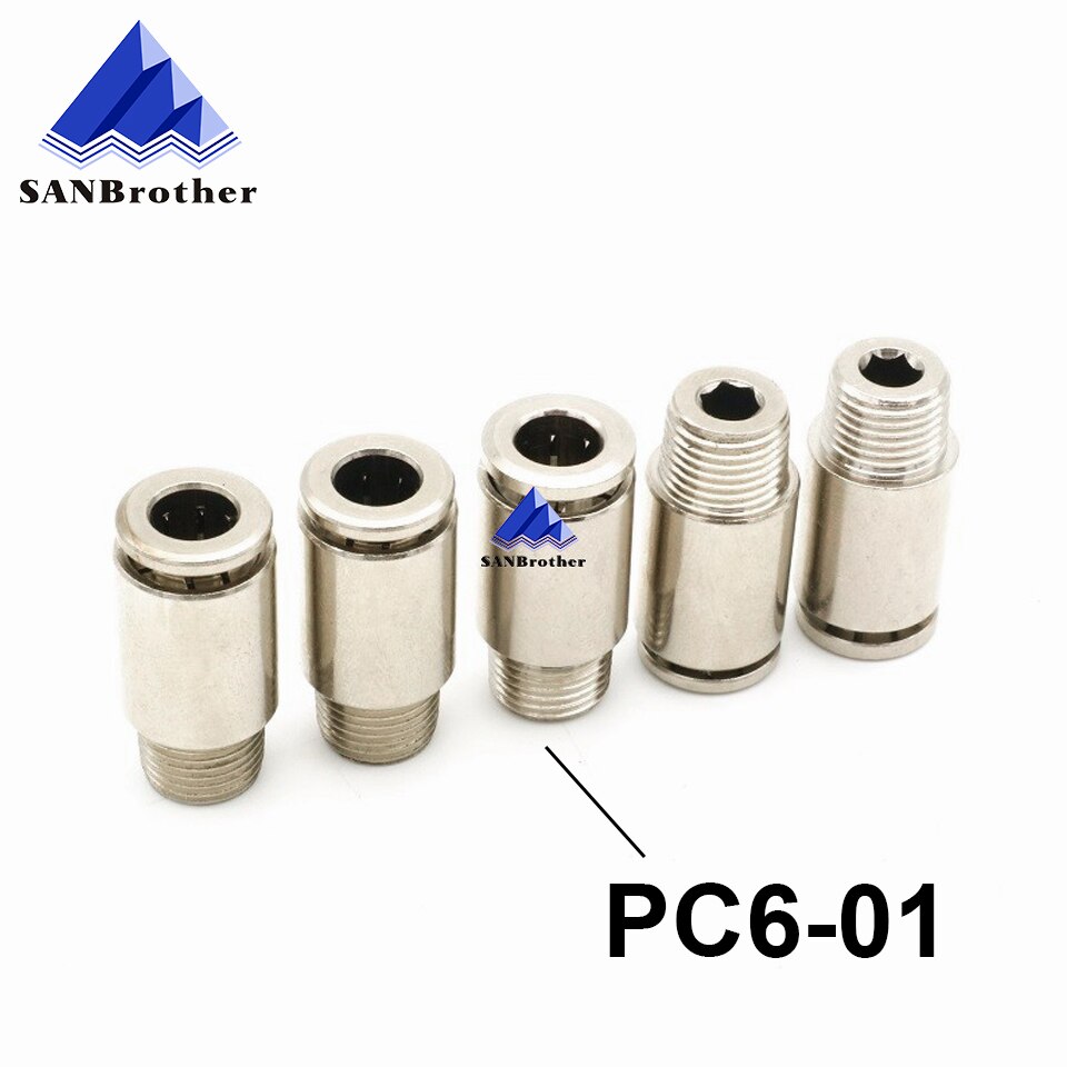 Impressora 3d PC4-01 PC6-01 conectores pneumáticos um2 ultimaker 2 estendido + remoto bowden ptfe tubo acessórios rápidos boa qualidade quente!