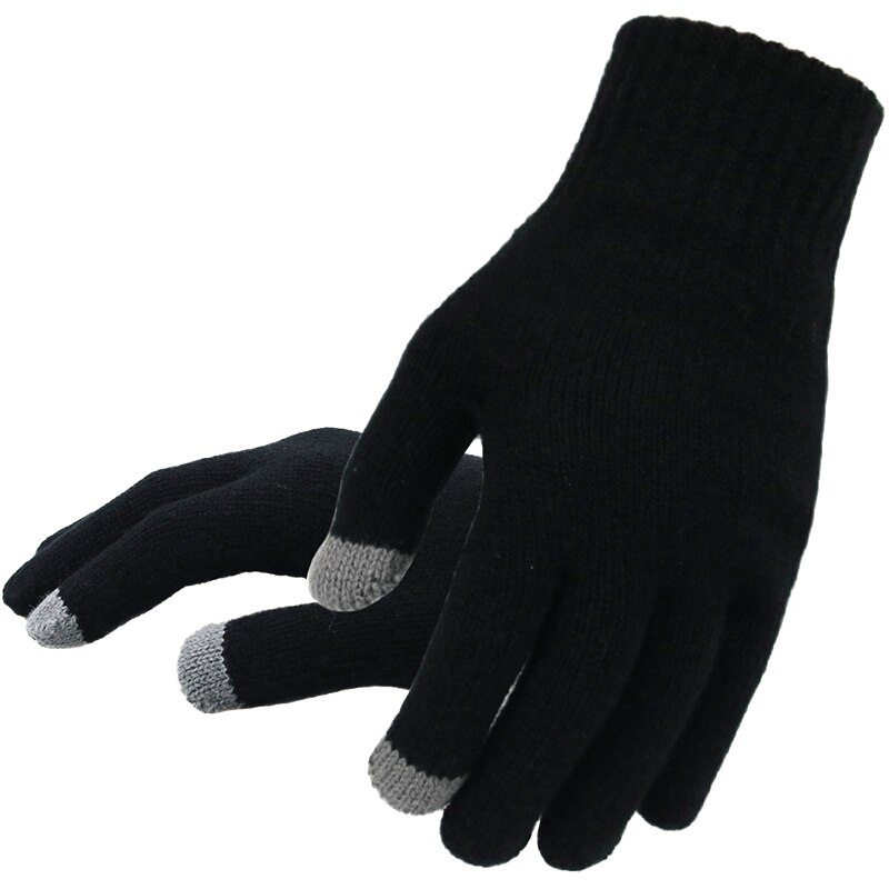 #39 handsker til mænd vinter efterår mænd berøringsskærm handsker plus tynde fløjl solide varme vanter business
