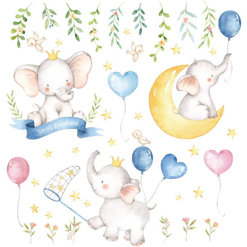 8 Stijlen Cartoon Muurstickers Voor Kinderkamer Babykamer Nursery Milieuvriendelijke Vinyl Muurstickers Verwijderbare Muurschilderingen Home Decor: D