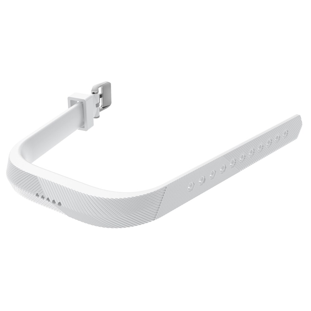 Voor Fitbit Flex 2 Armband Strap Vervanging Horloge Band Polsband Voor Fitbit Flex2 Riem Met Metalen Gesp: WHITE