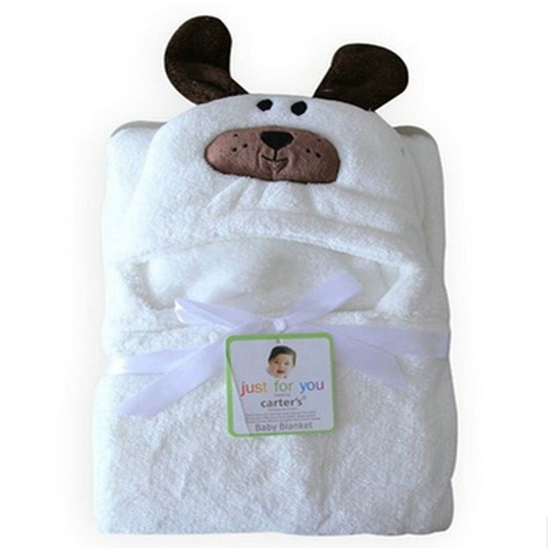 0-2 Years Old Spring and Autumn Animal Shapes Yellow Lions / White Dog / Pink Cow / Pink Pig Flannel Cloak Monolayer FTRQ0005